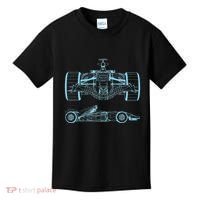 Formula Racing Car Silhouette Mechanical Engineering draw Kids T-Shirt thumb 0