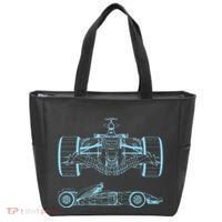 Formula Racing Car Silhouette Mechanical Engineering draw Tote Bag thumb 0