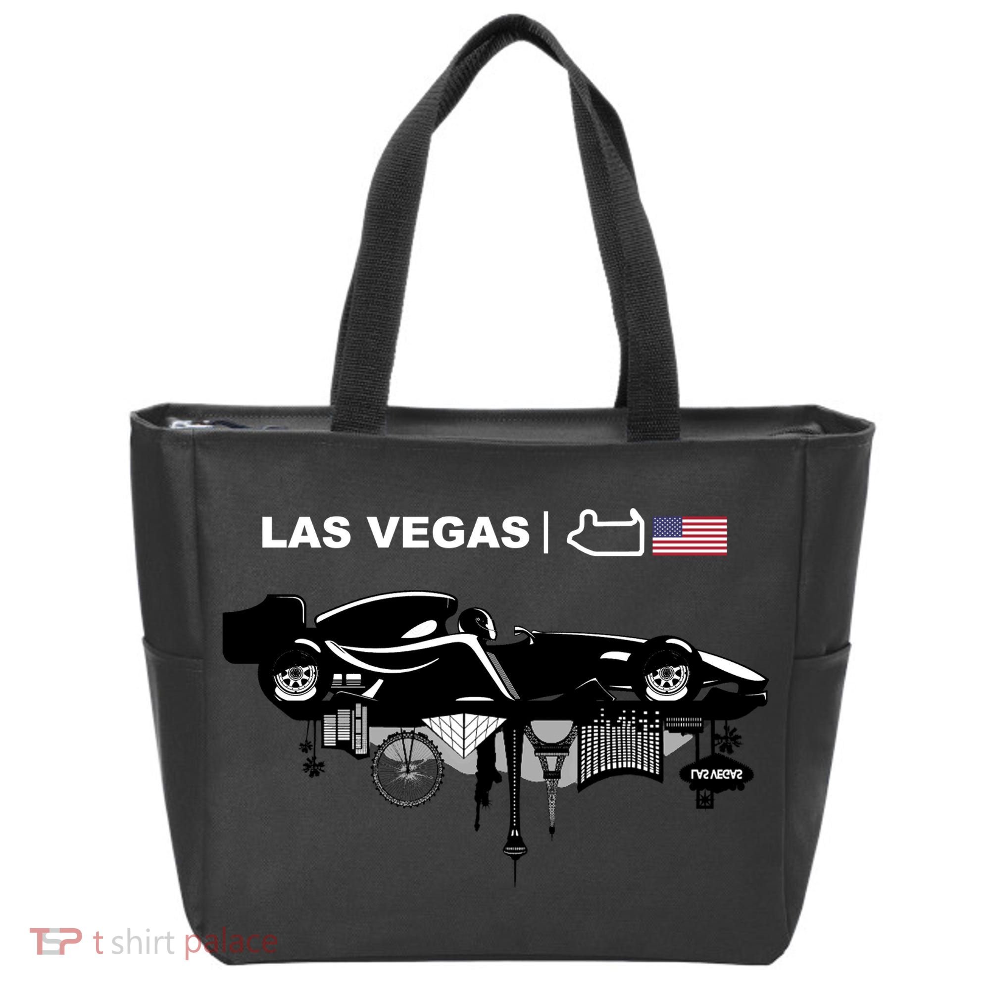 Formula Racing Car Las Vegas Circuit Usa Tote Bag