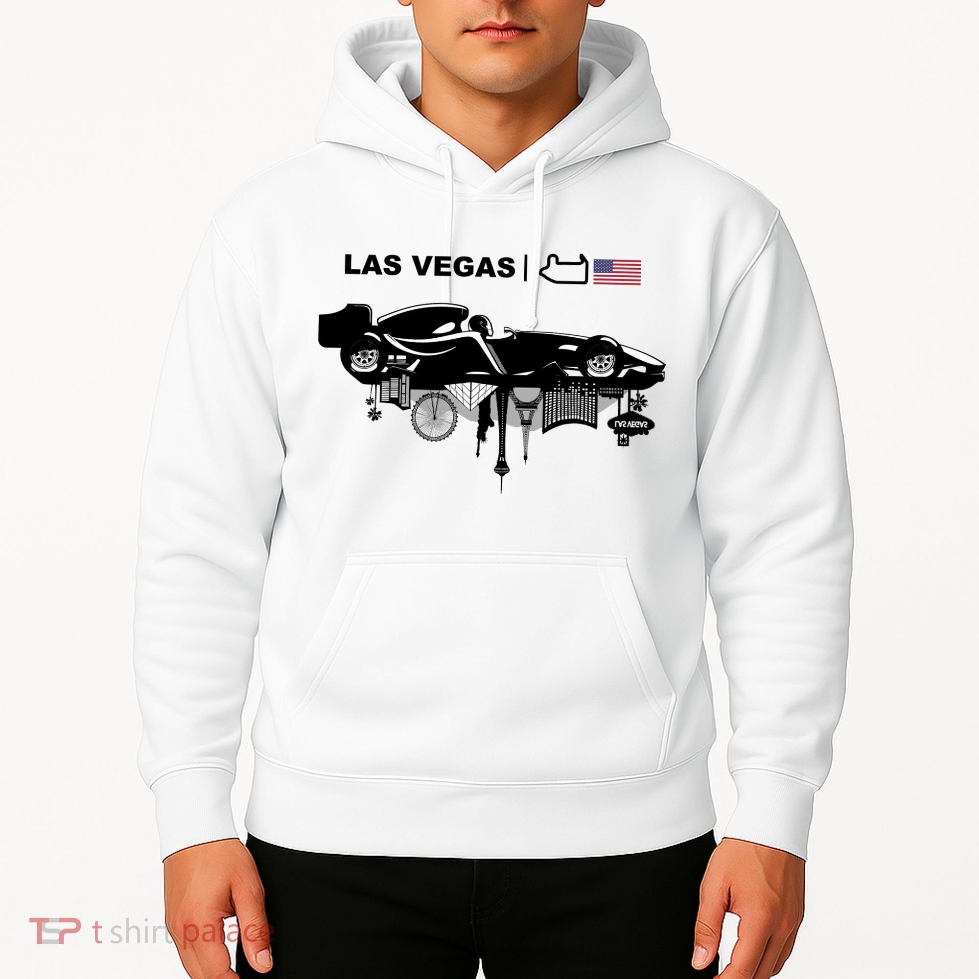 Formula Racing Car Las Vegas Circuit Usa Hoodie