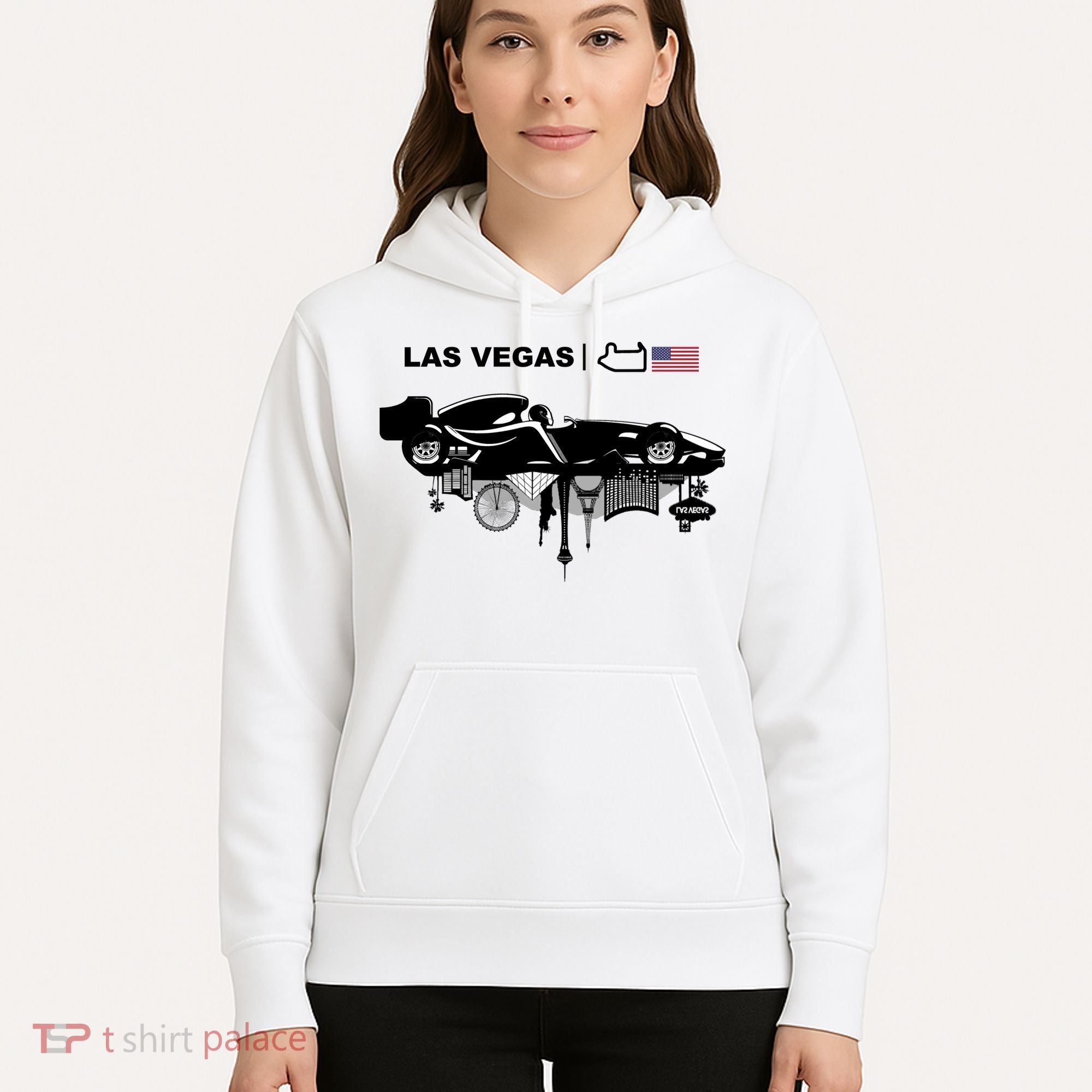 Formula Racing Car Las Vegas Circuit Usa Hoodie