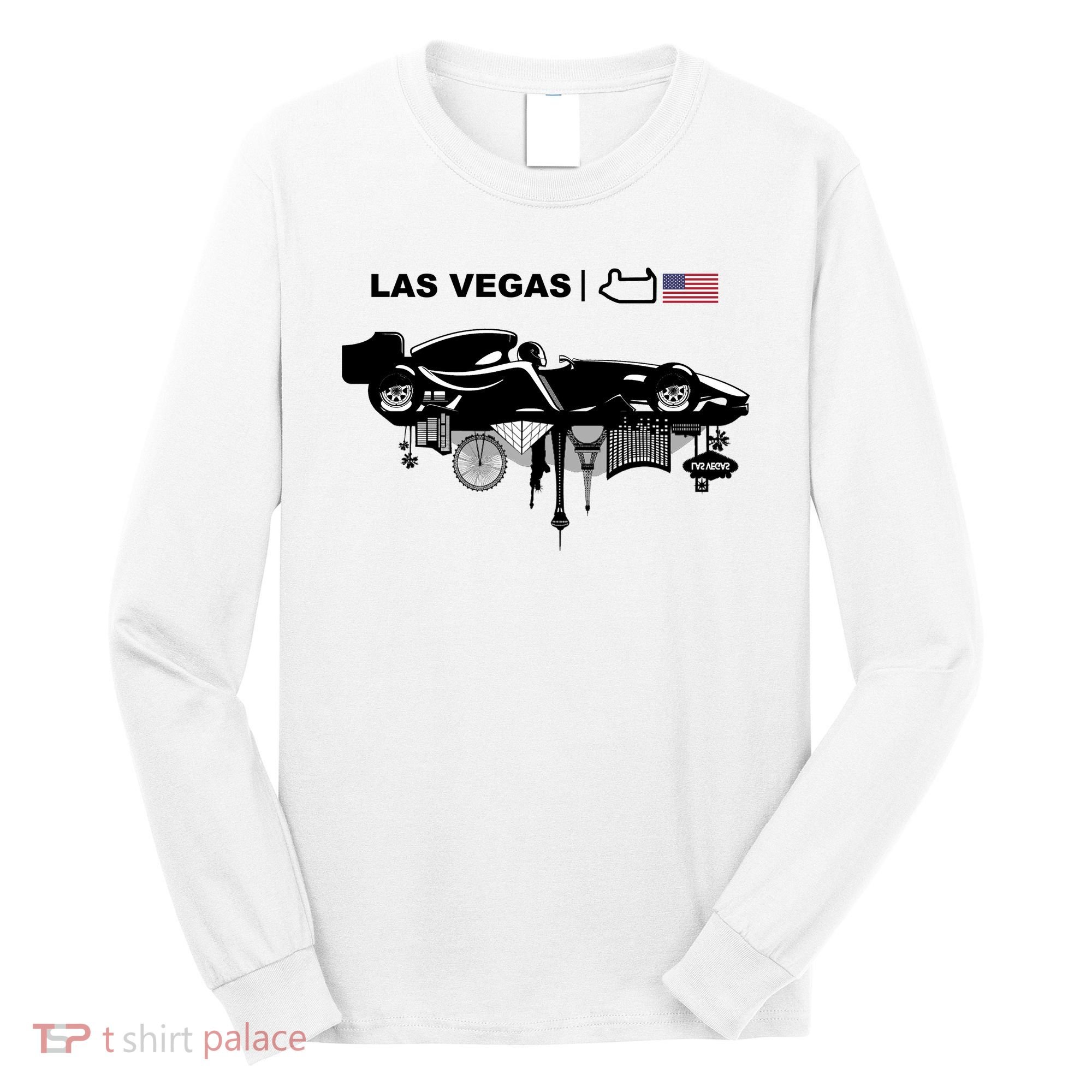 Formula Racing Car Las Vegas Circuit Usa Long Sleeve Shirt