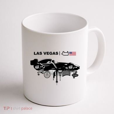 Formula Racing Car Las Vegas Circuit Usa Coffee Mug back