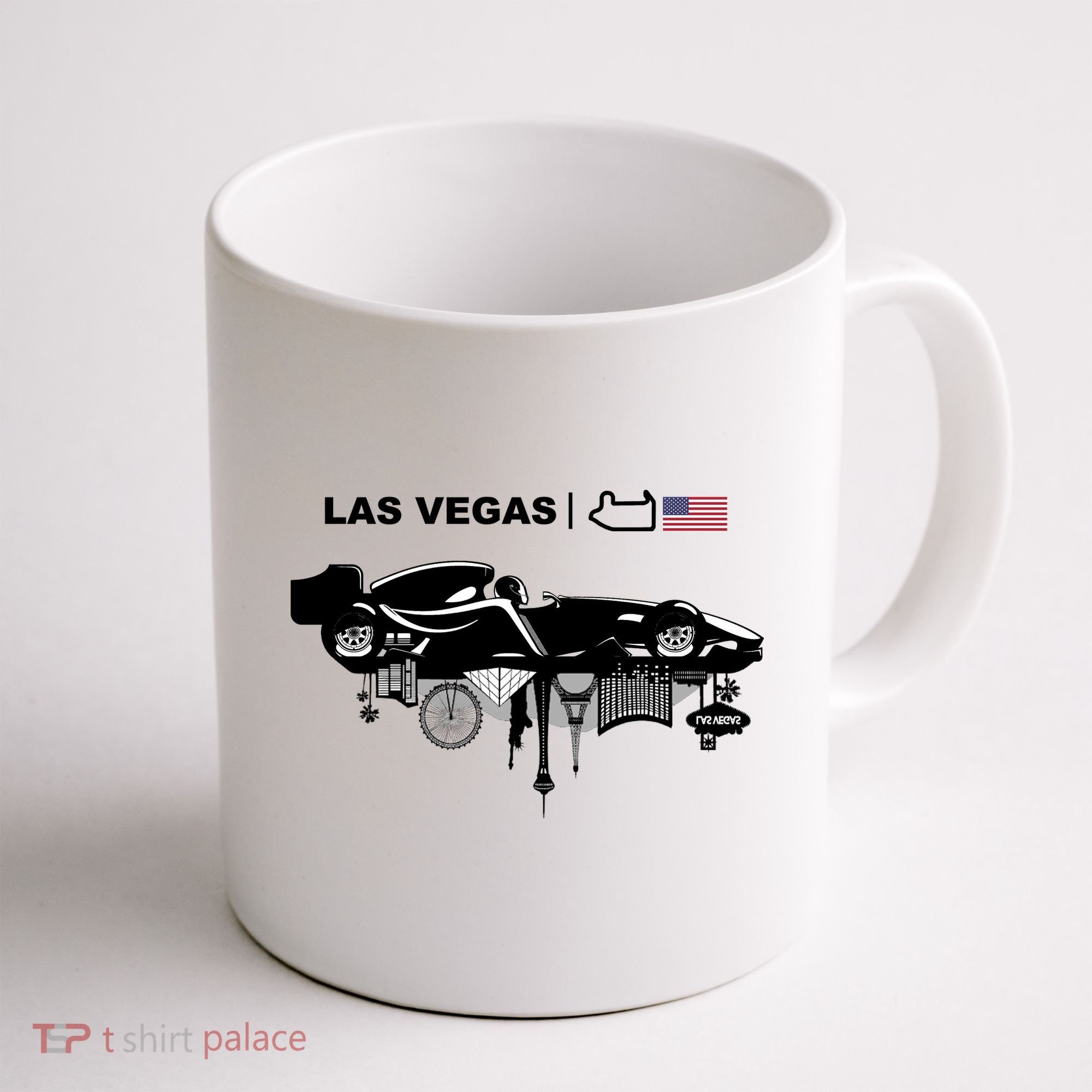 Formula Racing Car Las Vegas Circuit Usa Coffee Mug