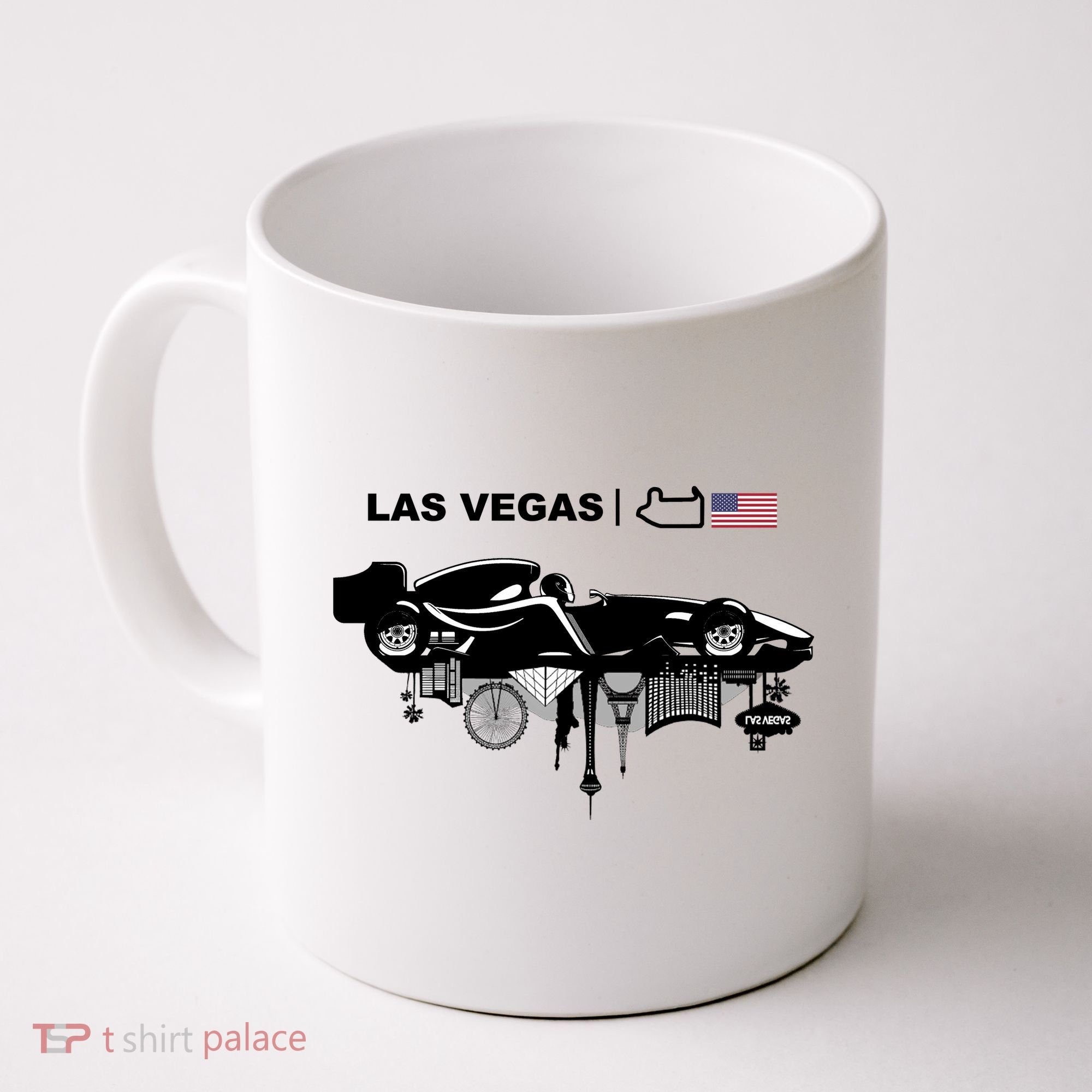 Formula Racing Car Las Vegas Circuit Usa Coffee Mug