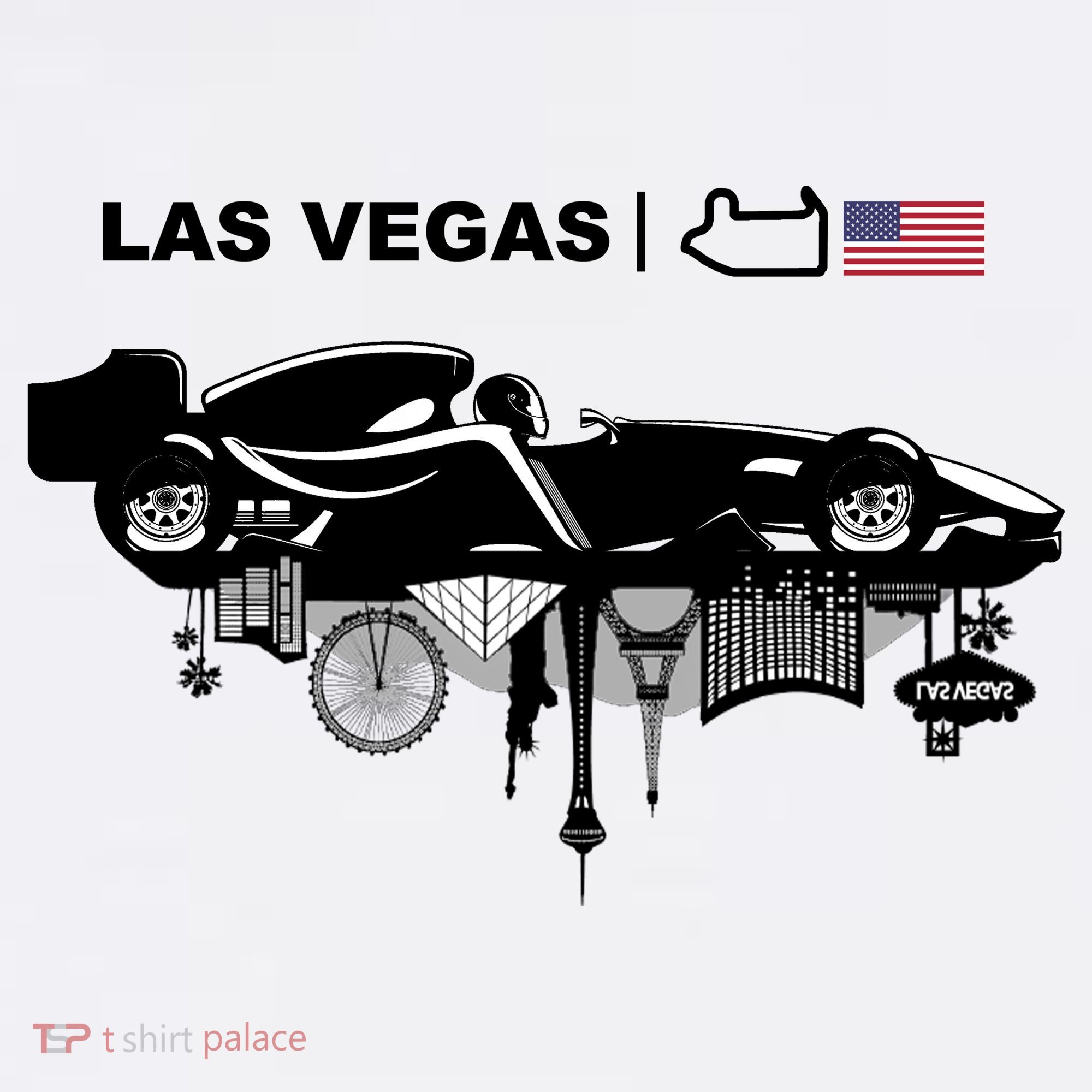 Formula Racing Car Las Vegas Circuit Usa Women's Tank Top