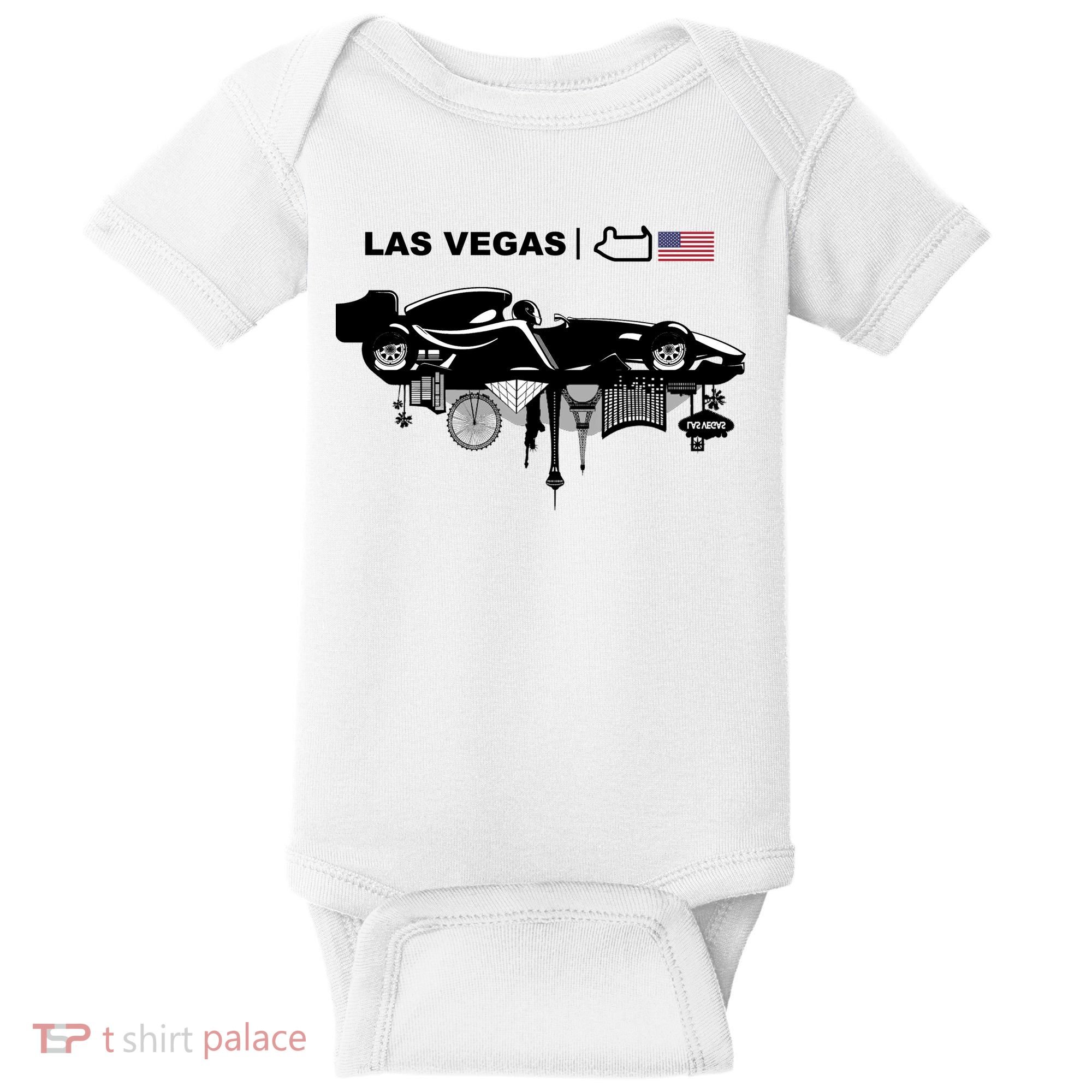 Formula Racing Car Las Vegas Circuit Usa Baby Bodysuit
