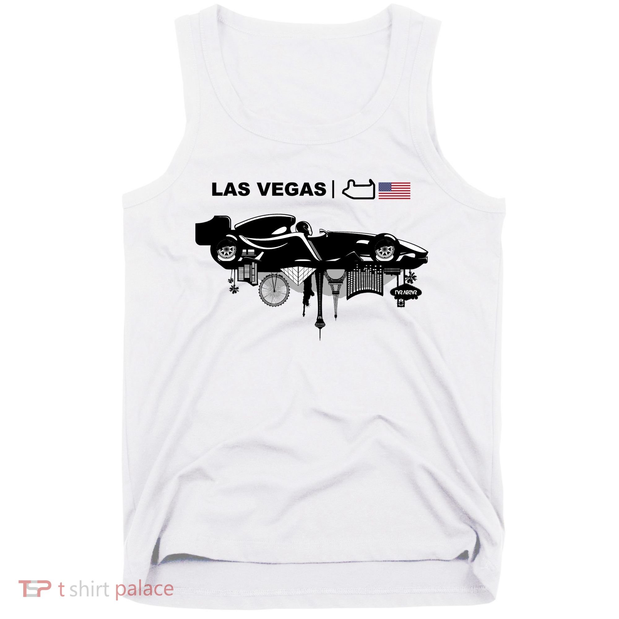 Formula Racing Car Las Vegas Circuit Usa Tank Top