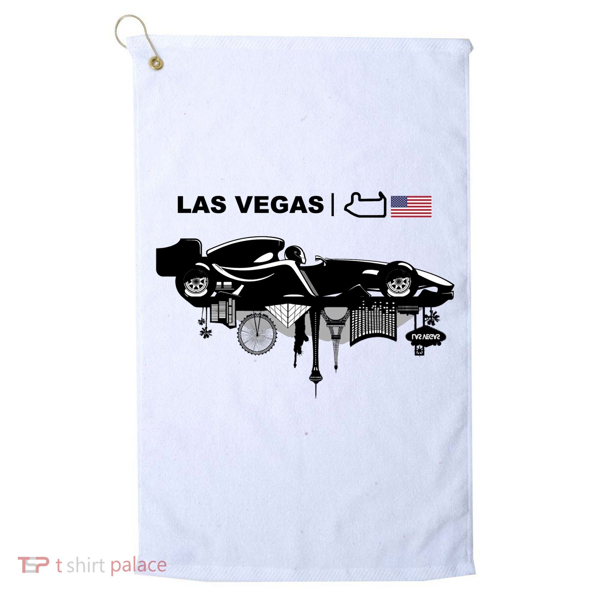 Formula Racing Car Las Vegas Circuit Usa Golf Towel