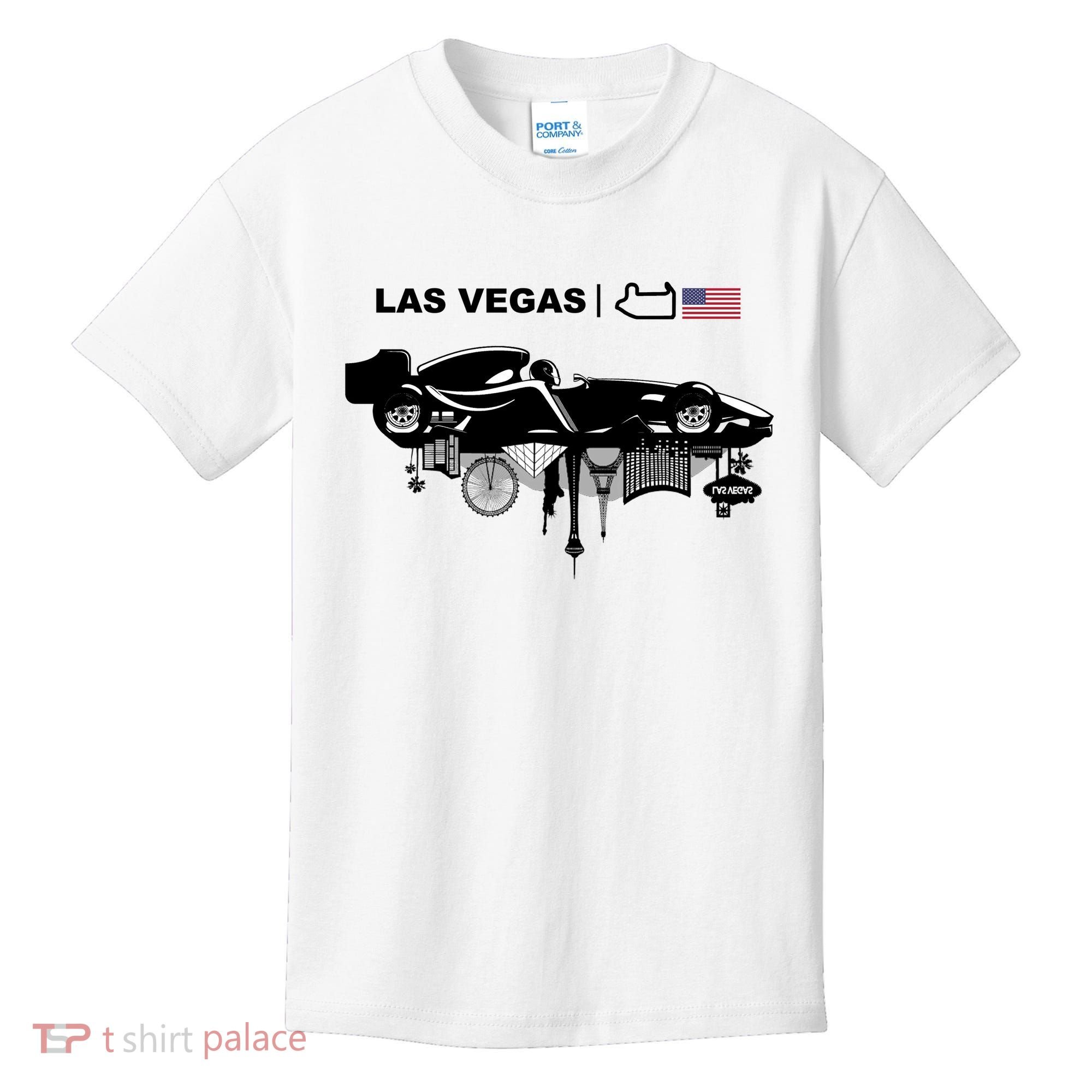 Formula Racing Car Las Vegas Circuit Usa Kids T-Shirt