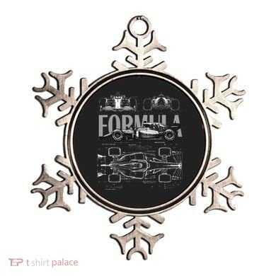Formula Racing Car Silhouette Mechanical Engineering Design Ornament