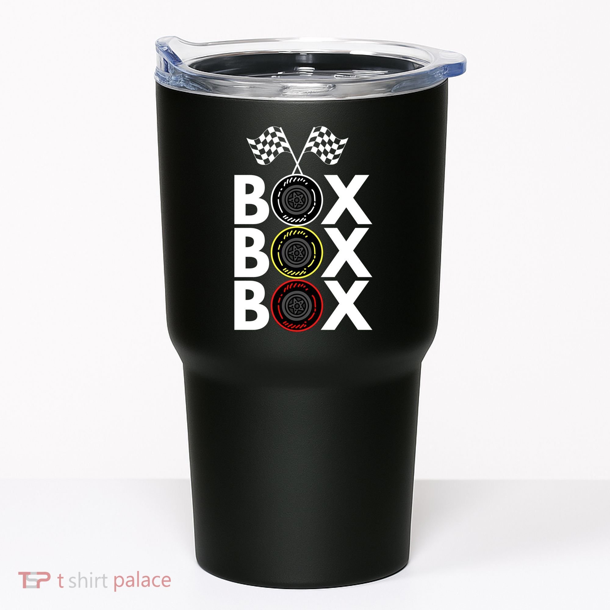 Formula Racing Car Box Box Box Radio Call To PitBox Car Race Formula Racing Tumbler