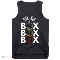 Formula Racing Car Box Box Box Radio Call To PitBox Car Race Formula Racing Tank Top thumb 0