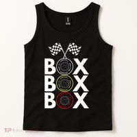 Formula Racing Car Box Box Box Radio Call To PitBox Car Race Formula Racing Tank Top thumb 2