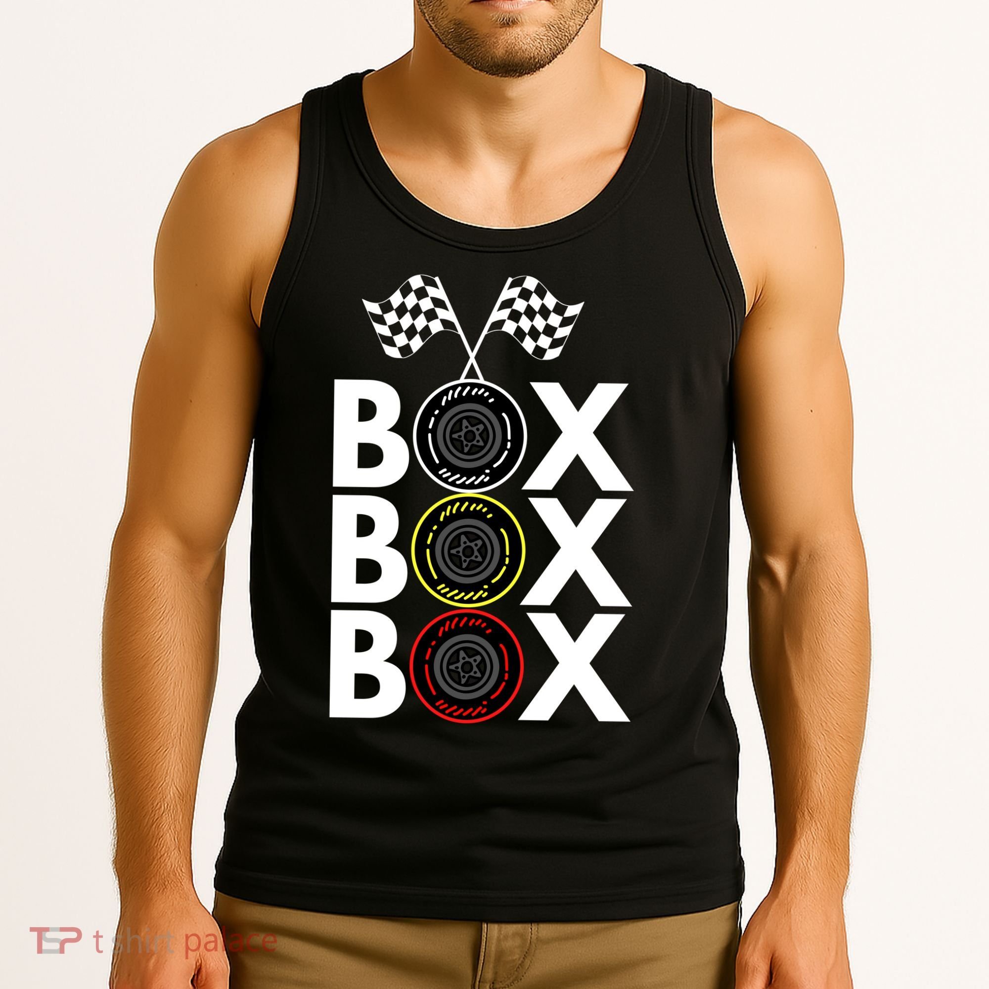 Formula Racing Car Box Box Box Radio Call To PitBox Car Race Formula Racing Tank Top
