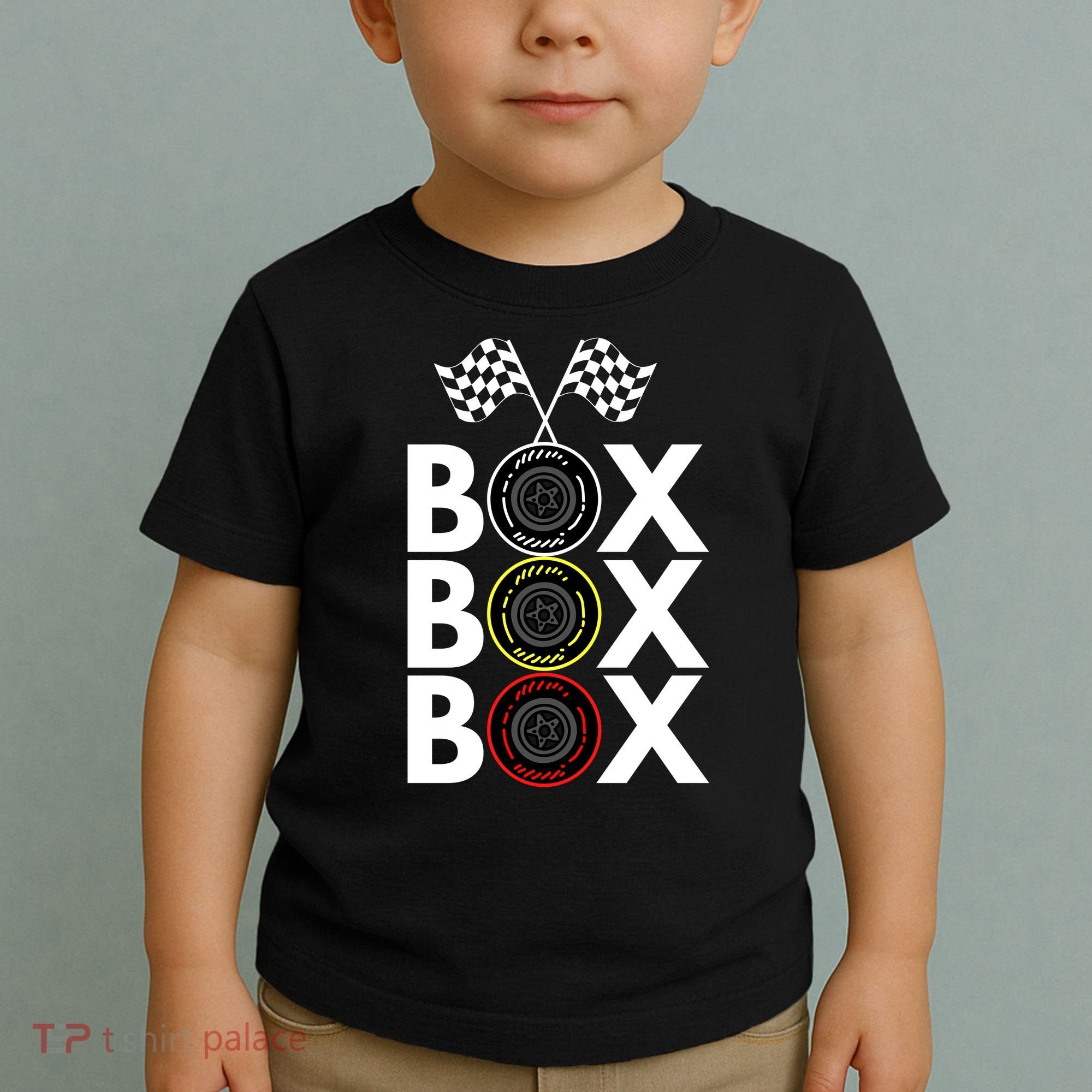 Formula Racing Car Box Box Box Radio Call To PitBox Car Race Formula Racing Toddler T-Shirt