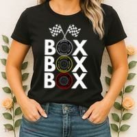 Formula Racing Car Box Box Box Radio Call To PitBox Car Race Formula Racing Women's T-Shirt thumb 2