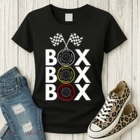 Formula Racing Car Box Box Box Radio Call To PitBox Car Race Formula Racing Women's T-Shirt thumb 3