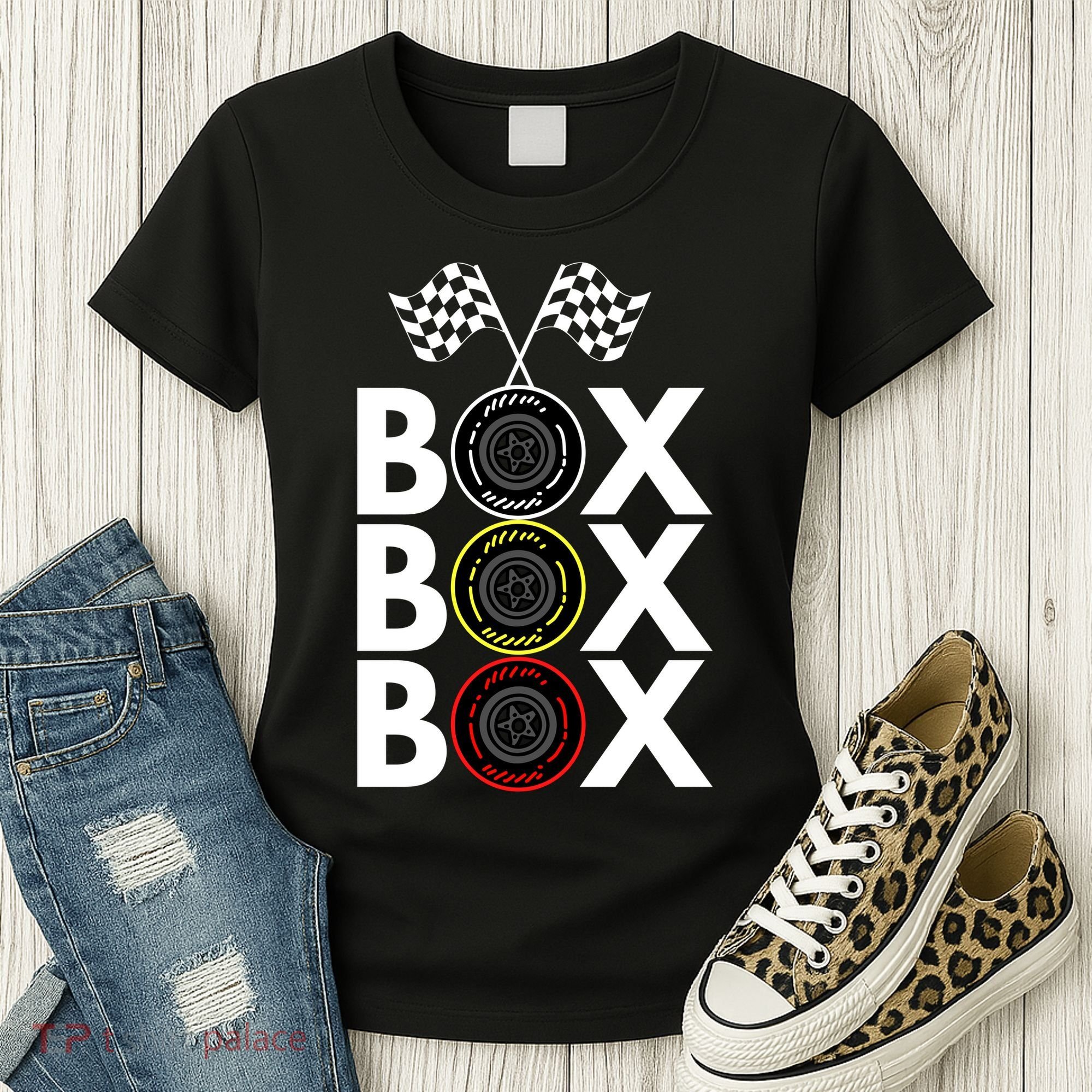 Formula Racing Car Box Box Box Radio Call To PitBox Car Race Formula Racing Women's T-Shirt