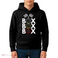 Formula Racing Car Box Box Box Radio Call To PitBox Car Race Formula Racing Kids Hoodie thumb 4
