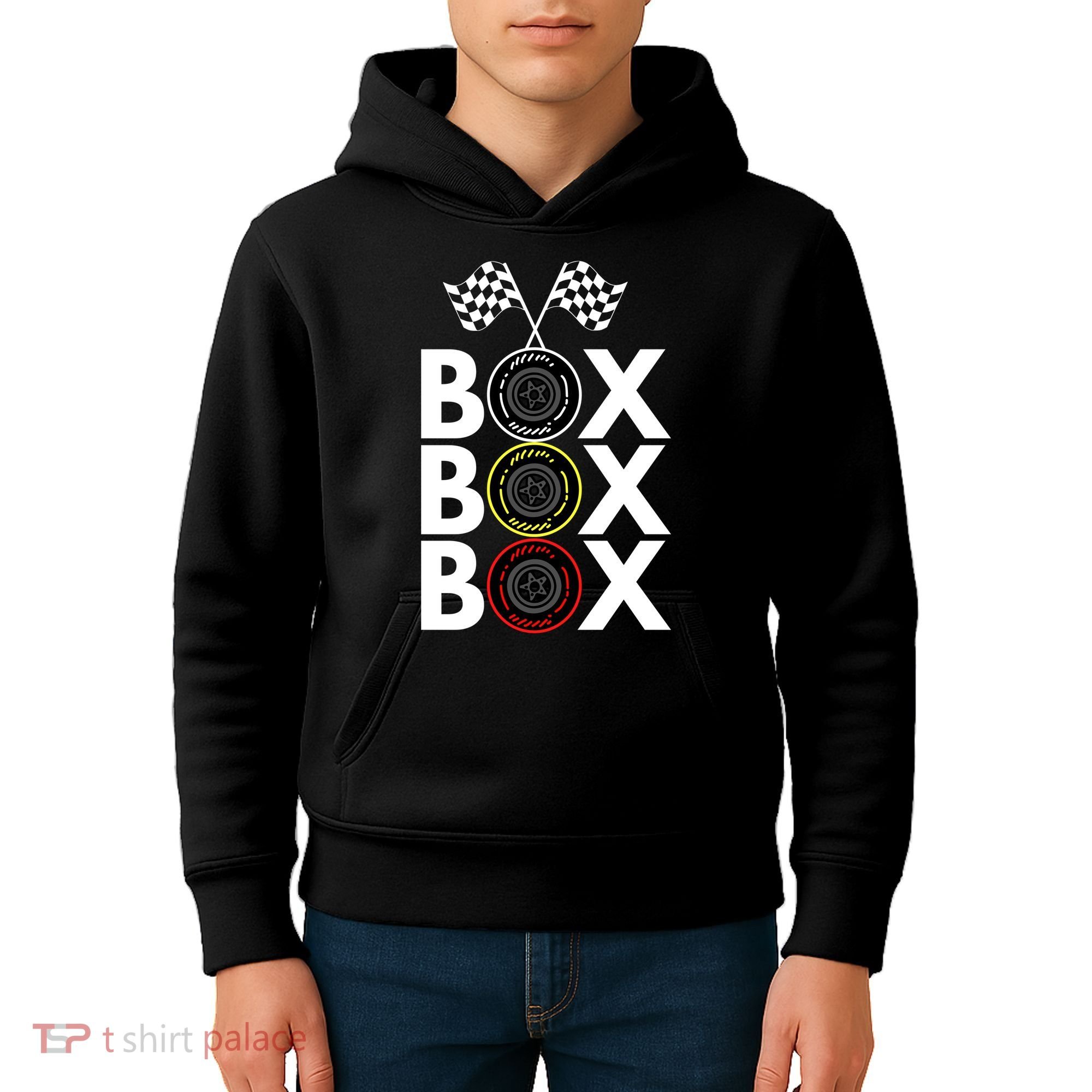 Formula Racing Car Box Box Box Radio Call To PitBox Car Race Formula Racing Kids Hoodie