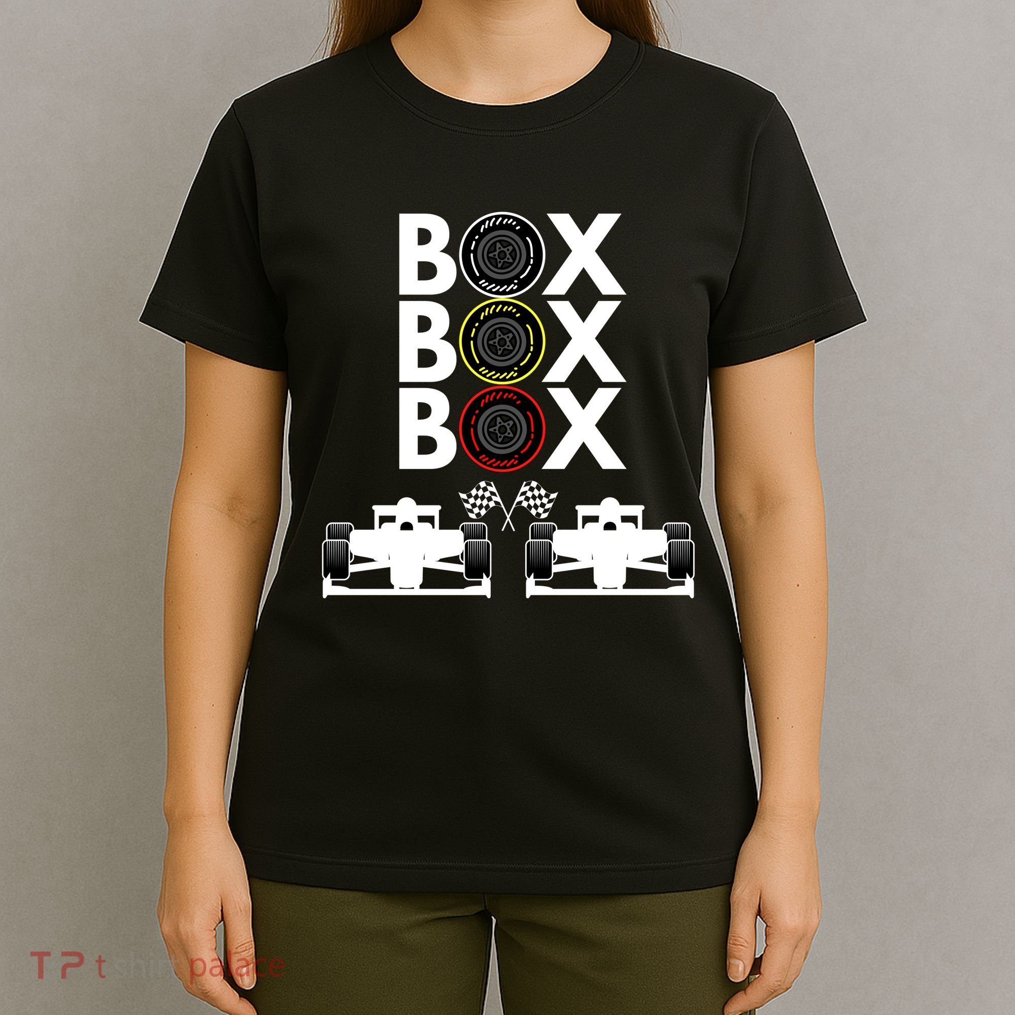 Formula Racing Car Box Box Box Formula Racing Radio Call To PitBox Car Race T-Shirt