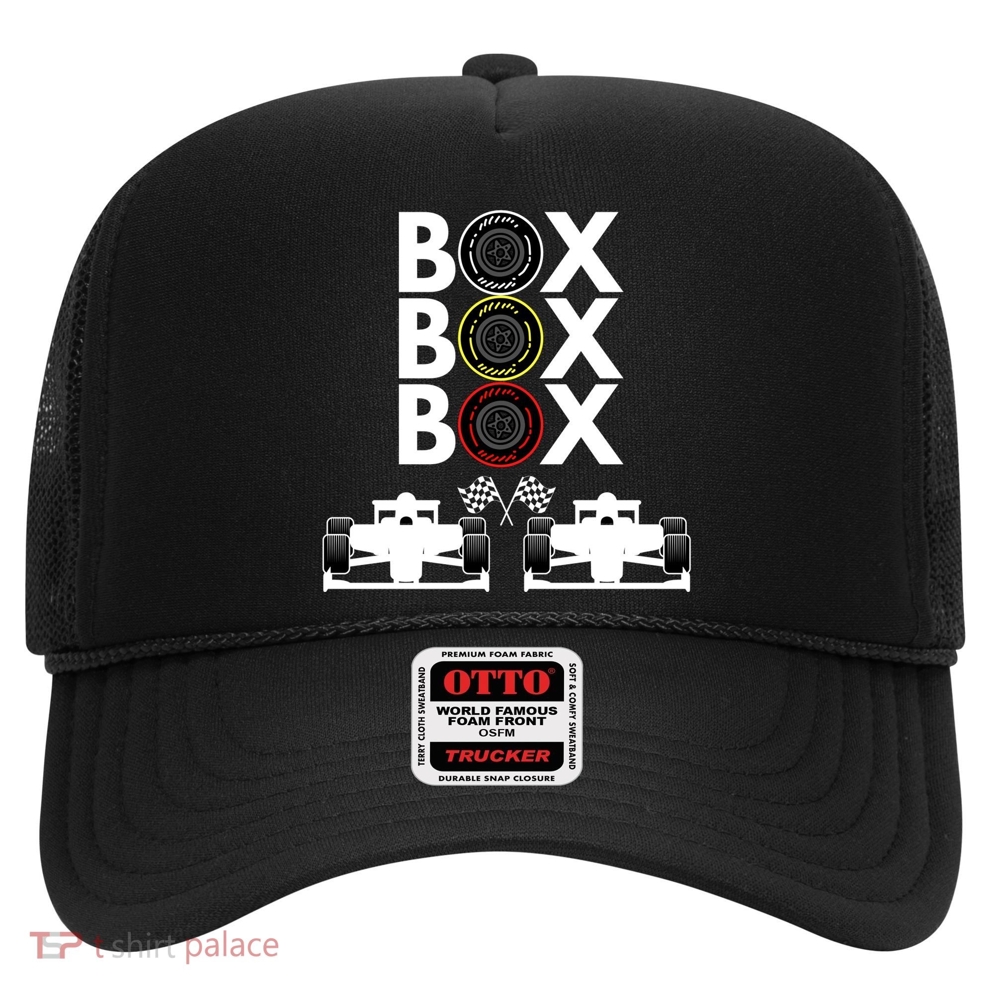 Formula Racing Car Box Box Box Formula Racing Radio Call To PitBox Car Race Hat
