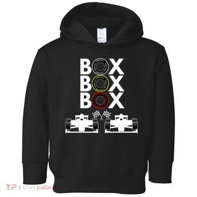 Formula Racing Car Box Box Box Formula Racing Radio Call To PitBox Car Race Toddler Hoodie