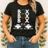 Formula Racing Car Box Box Box Formula Racing Radio Call To PitBox Car Race Women's T-Shirt thumb 2