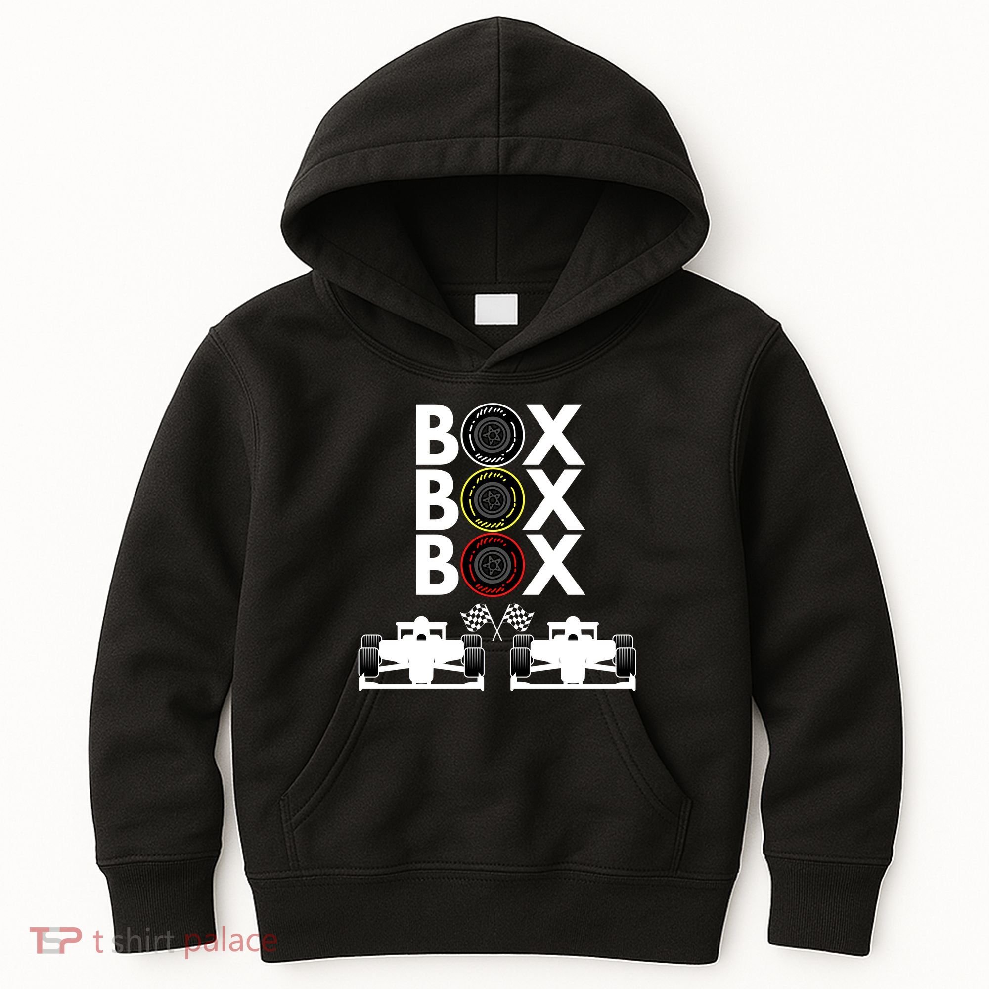 Formula Racing Car Box Box Box Formula Racing Radio Call To PitBox Car Race Kids Hoodie