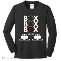 Formula Racing Car Box Box Box Formula Racing Radio Call To PitBox Car Race Kids Long Sleeve Shirt thumb 0