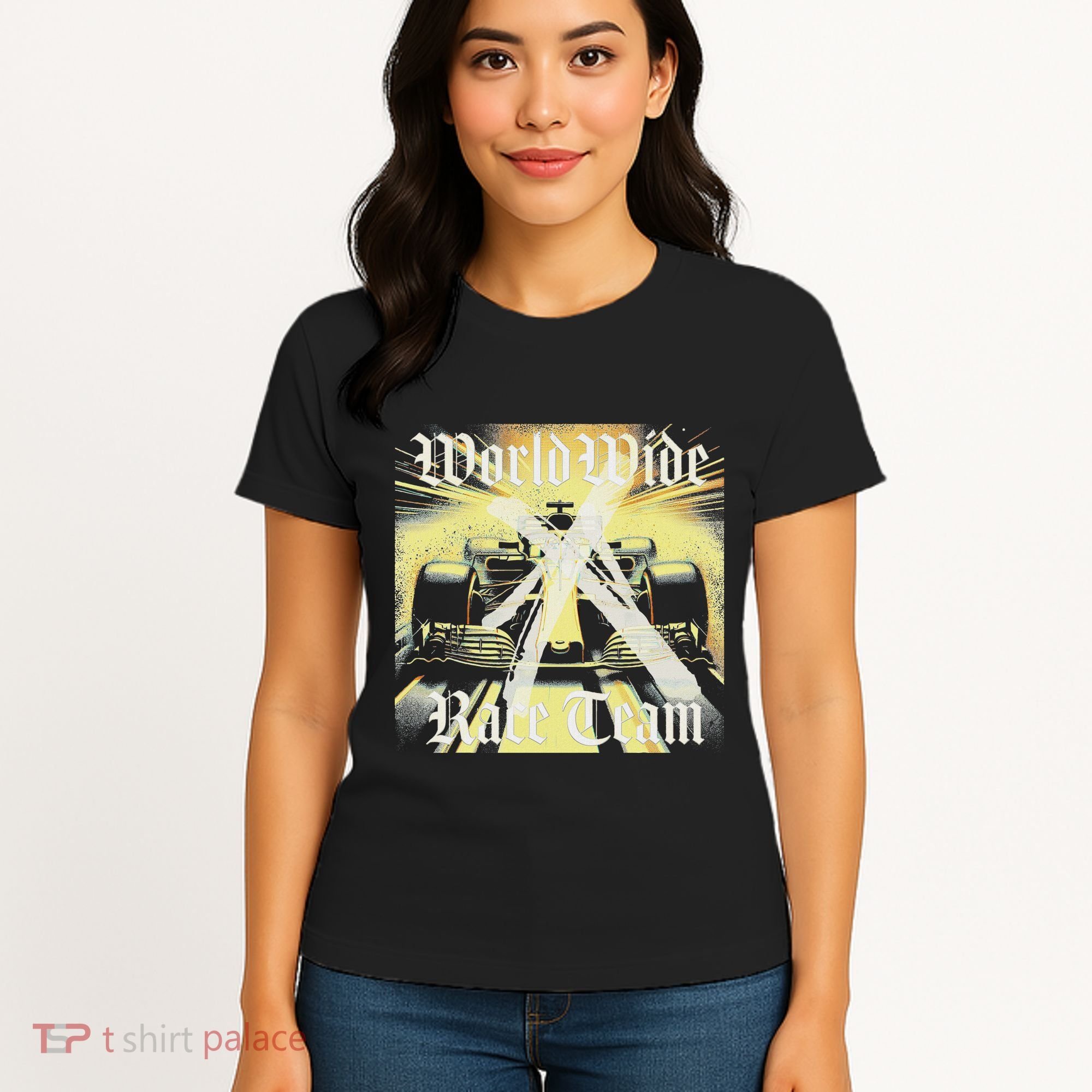 Formula Race Car Single Seat Fast Circuit Bahrain 1 Champion Women's T-Shirt