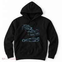 Formula Racing Car Silhouette Mechanic Car Guys Hoodie thumb 0