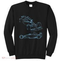 Formula Racing Car Silhouette Mechanic Car Guys Sweatshirt thumb 0
