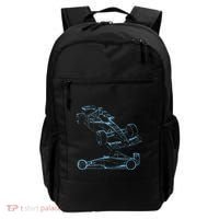 Formula Racing Car Silhouette Mechanic Car Guys Backpack thumb 0