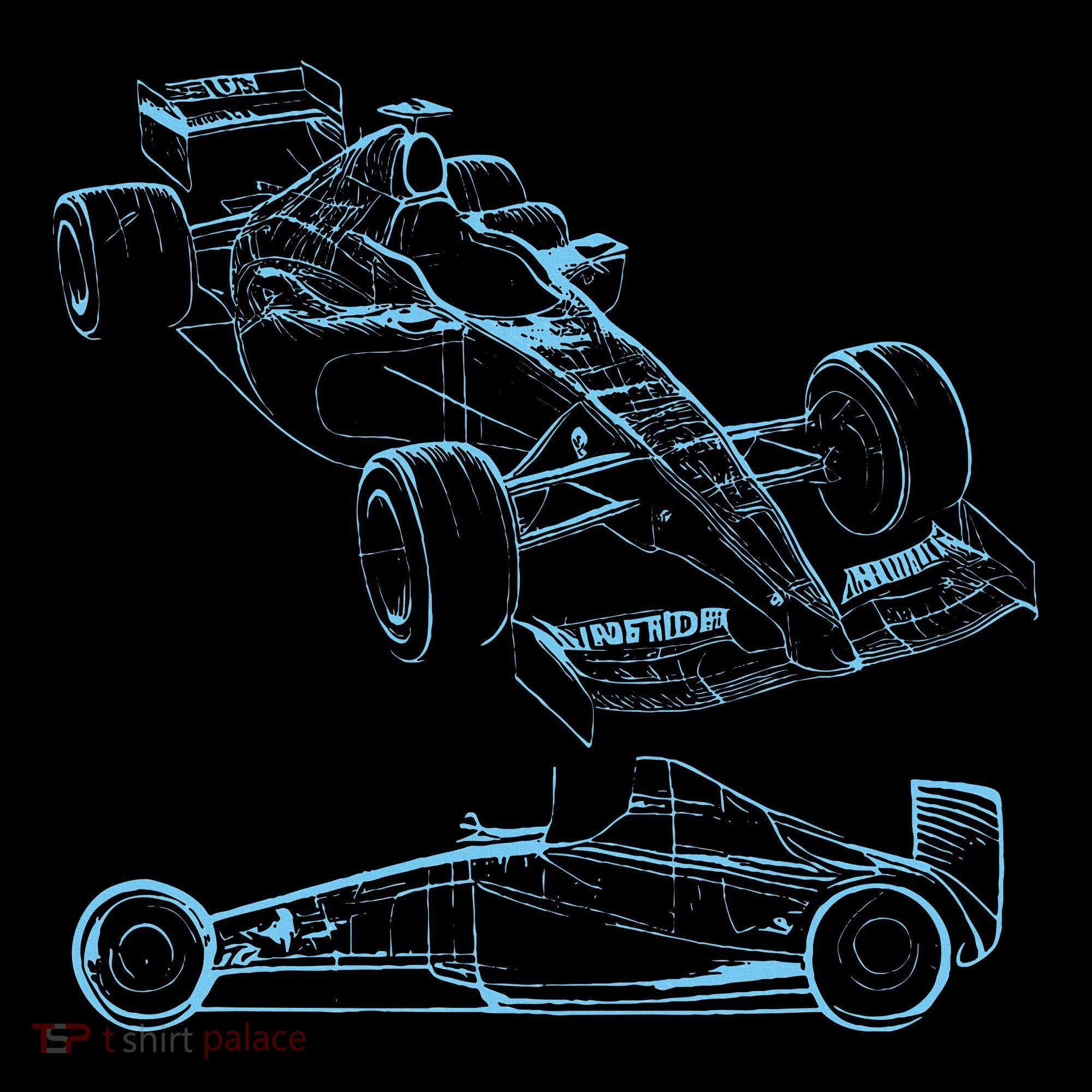 Formula Racing Car Silhouette Mechanic Car Guys Women's Hoodie