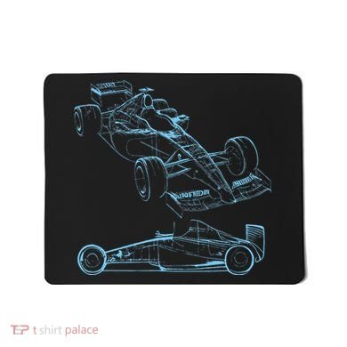 Formula Racing Car Silhouette Mechanic Car Guys Mousepad
