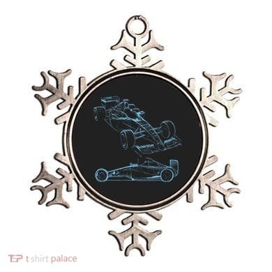 Formula Racing Car Silhouette Mechanic Car Guys Ornament