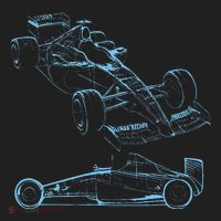 Formula Racing Car Silhouette Mechanic Car Guys Hat thumb 2