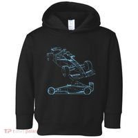 Formula Racing Car Silhouette Mechanic Car Guys Toddler Hoodie thumb 0