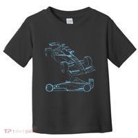 Formula Racing Car Silhouette Mechanic Car Guys Toddler T-Shirt thumb 0