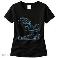 Formula Racing Car Silhouette Mechanic Car Guys Women's T-Shirt thumb 0