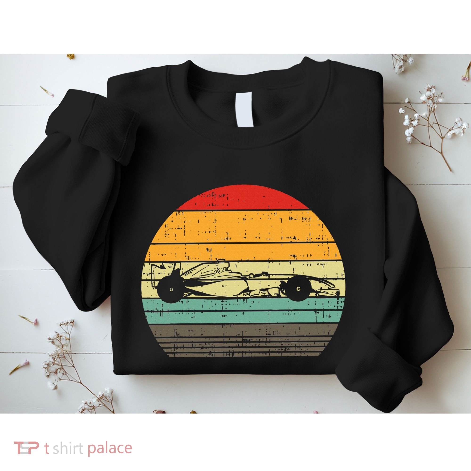Formula Race Car Sunset Retro Driver Racing Fans Sweatshirt