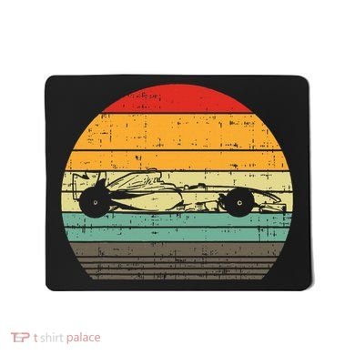 Formula Race Car Sunset Retro Driver Racing Fans Mousepad