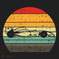 Formula Race Car Sunset Retro Driver Racing Fans Hat thumb 2