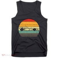 Formula Race Car Sunset Retro Driver Racing Fans Tank Top thumb 0