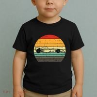 Formula Race Car Sunset Retro Driver Racing Fans Toddler T-Shirt thumb 2