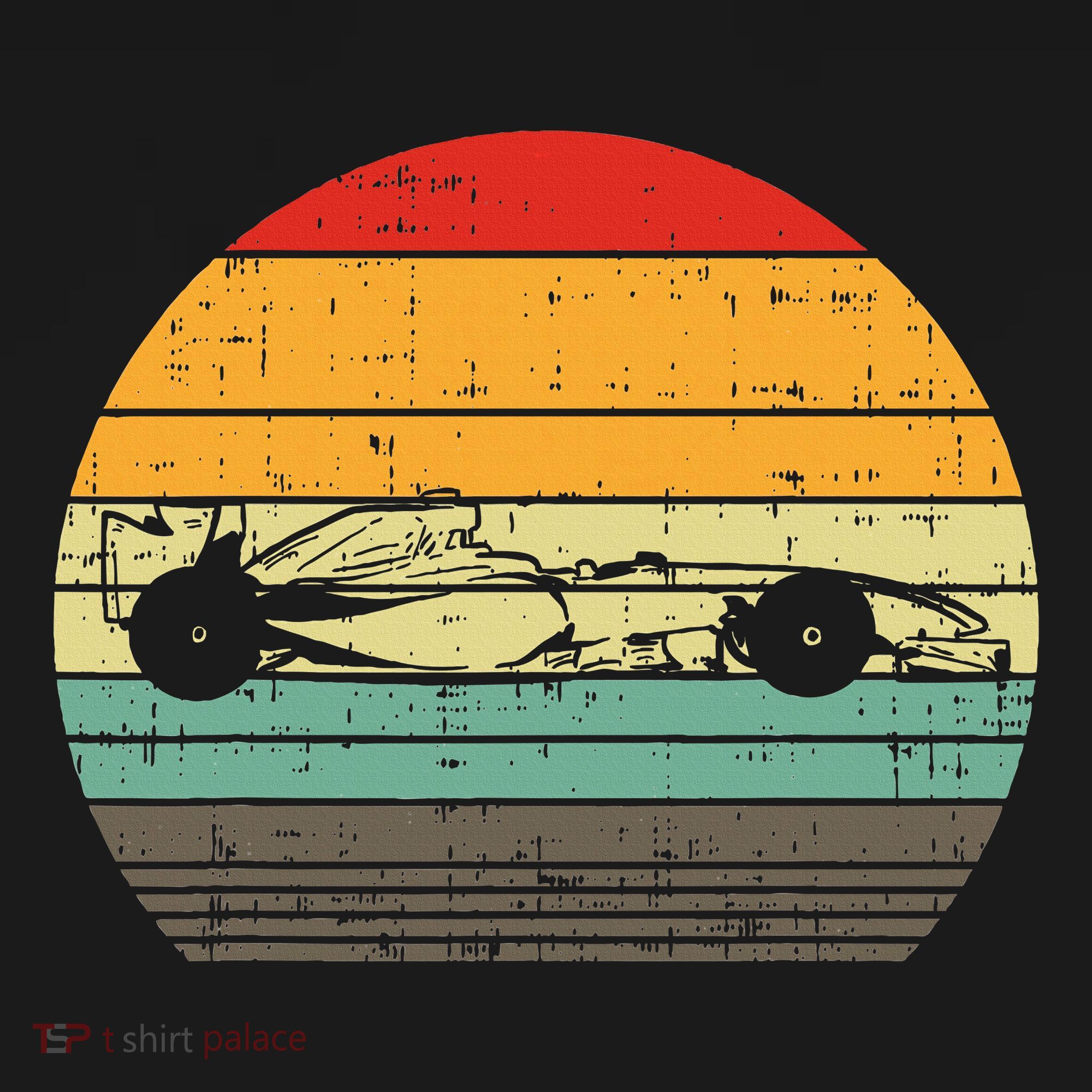 Formula Race Car Sunset Retro Driver Racing Fans Toddler T-Shirt