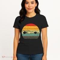 Formula Race Car Sunset Retro Driver Racing Fans Women's T-Shirt thumb 4