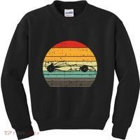 Formula Race Car Sunset Retro Driver Racing Fans Kids Sweatshirt thumb 0